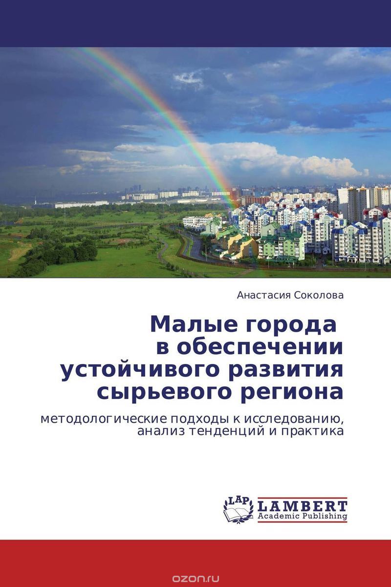 Малые города в обеспечении устойчивого развития сырьевого региона, Анастасия Соколова
