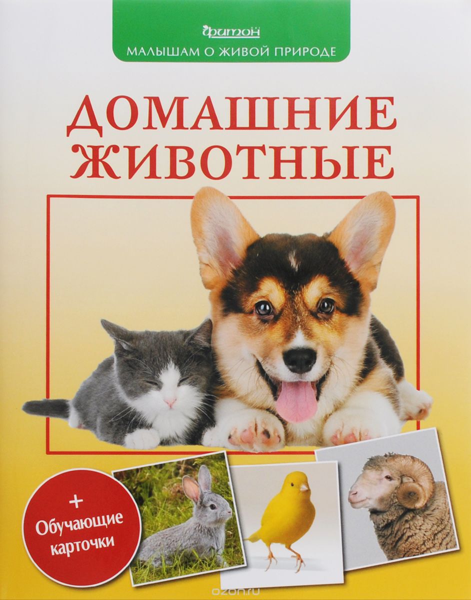 Скачать книгу "Домашние животные (+ обучающие карточки), П. М. Волцит"