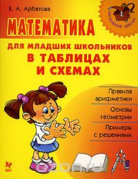 Скачать книгу "Математика для младших школьников в таблицах и схемах, Е. А. Арбатова"